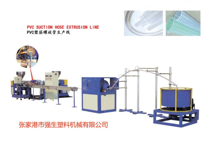 PVC塑筋螺旋管生產線